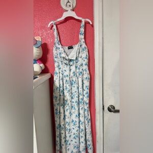 Blue Floral Maxi Dress